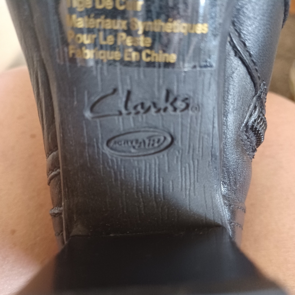 Clarks Jolissa Lapis Black Leather Knee-High 6.5m Boots. NWOB - Picture 10 of 10